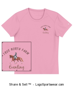 TNF Pink Dressage Horse T Design Zoom